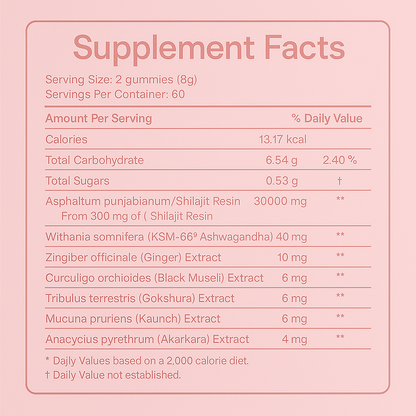 6 in 1 Shilajit Gummies